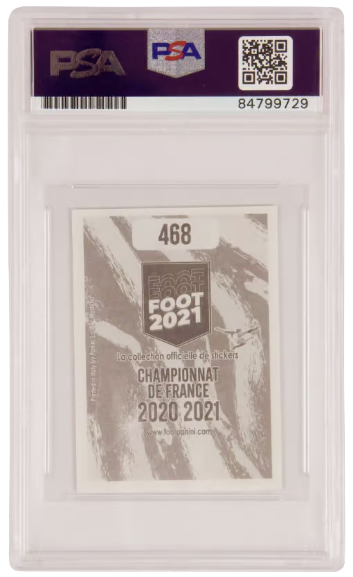 Jeremy Doku Signed 2020-21 Panini Foot Sticker #468 – PSA 10 Autograph